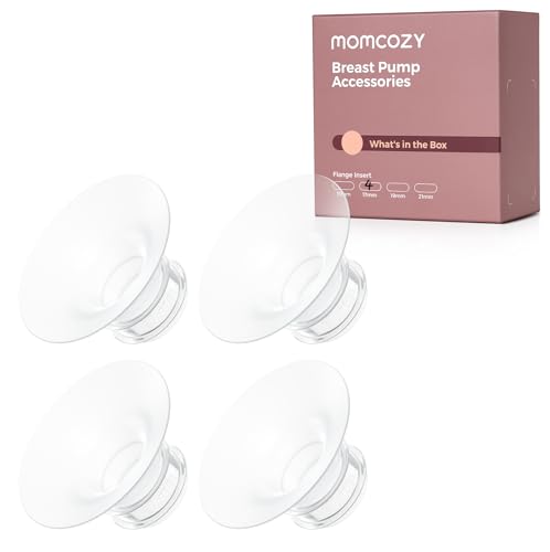 Image of Momcozy M5| M6| M9 Original Replacement Accessories, Food-Grade Silicone & BPA Free, Original Breastfeeding Parts, Inserts 17mm, 4 Pack