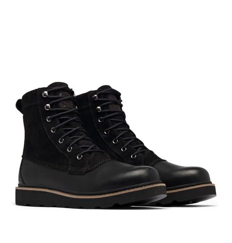 SOREL Men's Slabtown 62 Caribou Waterproof Boot - Black, Black - 102