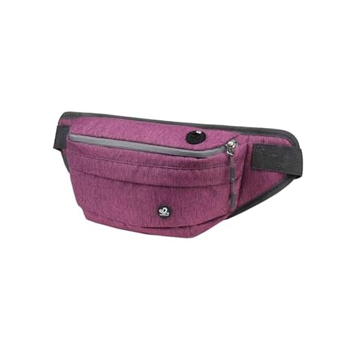 Waterfly Fanny Pack for Men women water resistant hiking waist bag pack for running walking traveling (Purple)