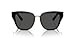 Dolce & Gabbana DG4437-501/87 Sunglasses BLACK w/DARK GREY 51mm