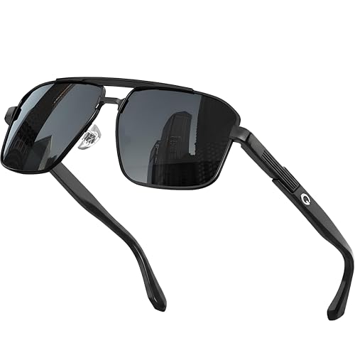 Image of grinderPUNCH Polarized Aviator Sunglasses Men Women Retro Vintage Square Pilot Sun Glasses UV400 Protection
