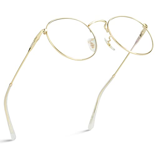 WearMe Pro - Round Retro Metal Frame Vintage Glasses For Men Women