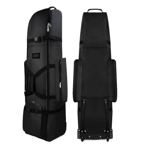 Sac de golf de voyage avec roues transport aérien - housse imperméable pliable