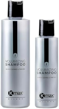 Kmax Volumizing Shampoo, Detergente Delicato, Condizionante e Vol...