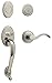 Baldwin 85315.260.LFD Logan Sectional Trim Left Hand Dummy Handleset with Wave Lever, Chrome
