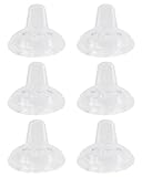 Sippy Spouts for Philips Avent Natural Baby Bottles, My Grippy Spout Cup and Natural Trainer Sippy Cup, Soft 100% Silicone Cup Nipples, 6m+, 6 Count