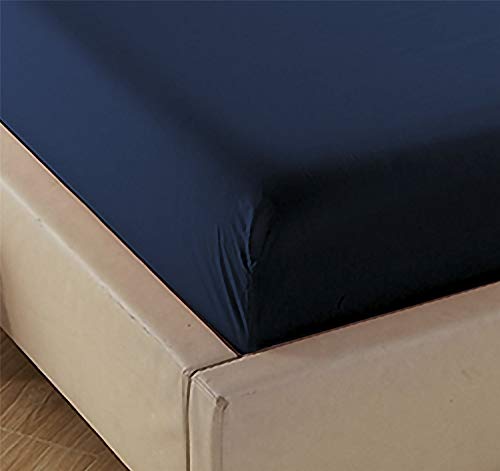 4U'life 2-Pack Twin Fitted Sheets, Prime 1800 Series Double Brushed Microfiber,Ultra Soft & Comfortable,Navy #TOP2