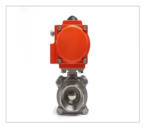 Válvula neumática de acero inoxidable 304 con plataforma alta y tres piezas 5