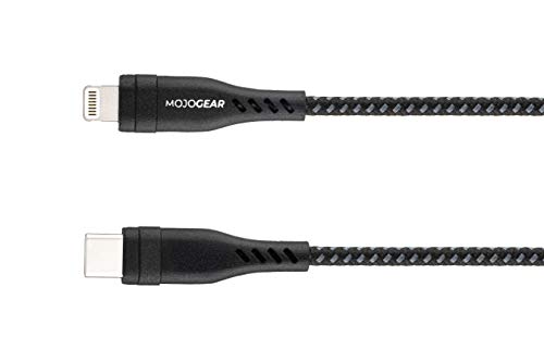 Câble MOJOGEAR Lightning vers USB-C extra strong en nylon tressé haute résistance 1,5m - 2
