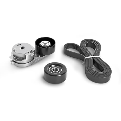 Riyhch Drive Belt Tensioner Pulley Kit Fit for Chevy Colorado 04-12, for GMC Canyon 04-12, for Hummer H3 06-2010, Fit for Isuzu i-280/i-350 06, for Isuzu i-290/i-370 07-08, 2.8/2.9/3.5/3.7L 38178