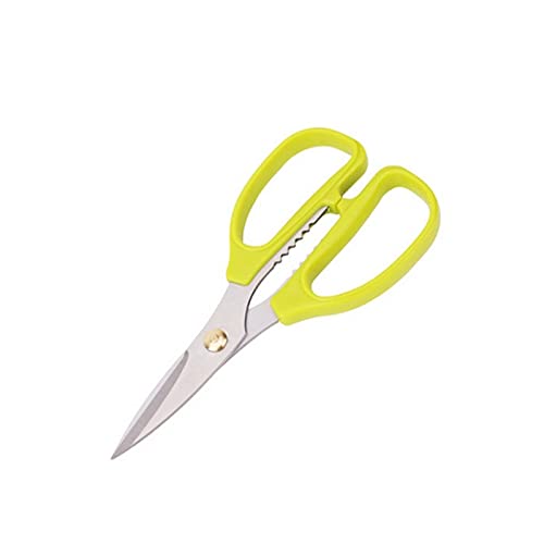 Tijeras de Oficina, Tijeras Resistentes y afiladas, para Oficina, hogar, hogar, Costura, Tela, útiles Escolares, tamaño: 175 * 88 mm (Color: Naranja) (Amarillo)