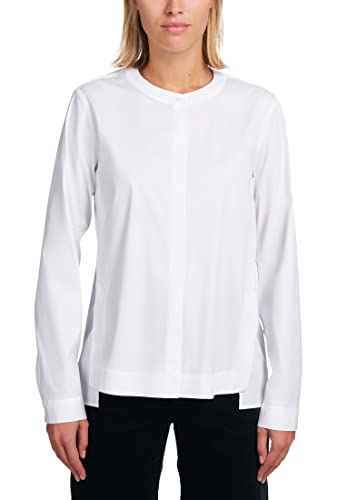ETERNA Damen Stehkragen Bluse Loose FIT 1/1 weiß 40_D_1/1