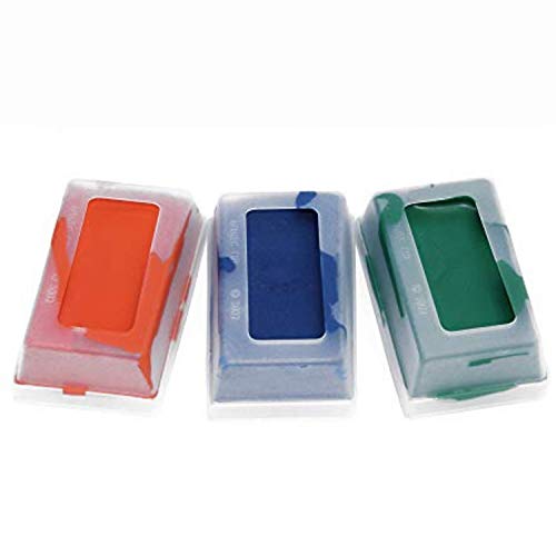 MATINGMARK Sheep & Goat Mating Crayon Block Marker for Ram Breeding/Marking Harness by Rurtec, 3 Pack (MILD Temperature) Orange, Blue, Green, Made in New Zealand