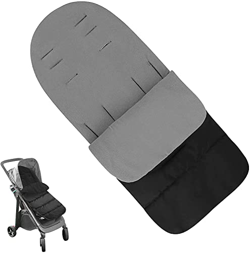 Saco Silla de Paseo universal,Saco de invierno para Cochecito Silla de Paseo con protección antideslizante,Impermeable a Prueba de Viento a...