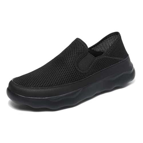 Men's Mesh Breathable Slip on Loafers Lightweight Non-Slip Drving Tennis Sneakers for Standing All Day Walking Work