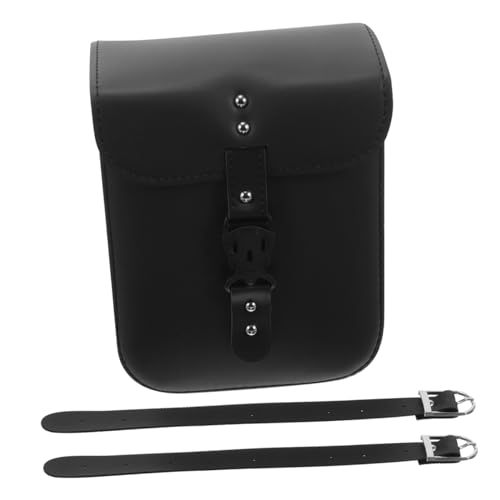 Petite sacoche de selle multifonction noire pour ranger les outils de moto