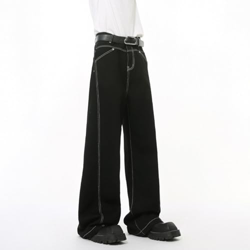 Men's Denim Jeans Casual Weekend Lounge Gathering Daily Commuter Relaxed Pants for Men4