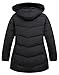 Pefflarge Women's Plus Size Winter Windproof Warm Down Coats Waterproof Thicken Hooded Fashions Puffer Jacket