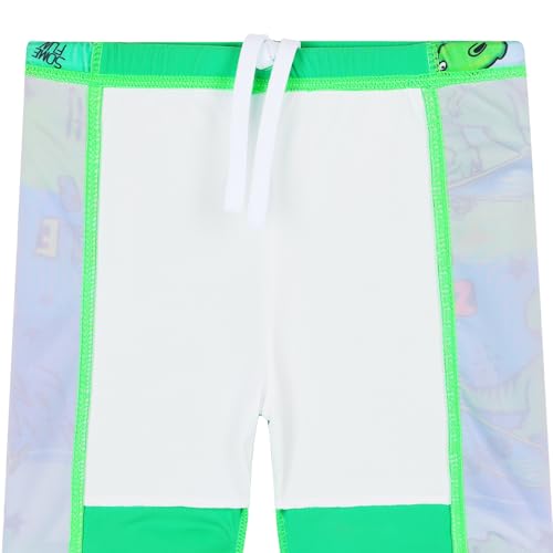 Image of TFJH E Boys Long Sleeve Rash Guard 2 Piece Swim Set UPF 50+ Age 3-14 | Soft Breathable, UV 50+, quick dry. Bright colorful prints kids love. Perfect for pool, beach, summer. active play.