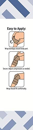Amazon Brand - Solimo Self-Adhering Bandage, 3 Inch, 2 Count (Pack of 1)