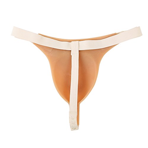 Zmasi Silicone Mens G-String Brief Gaff Panties For Transgender Men’s Panty Gaff Thong Crossdresser Underwear (White String) #TOP3