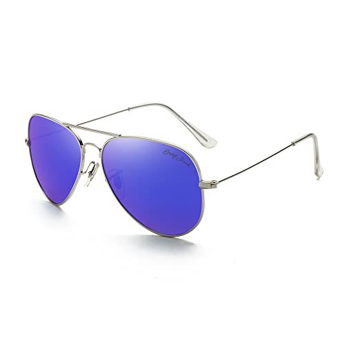 Image of grey jack Polarized Aviator Sunglasses lightweight Stylish Glasses for Men Women UV Protection S110102