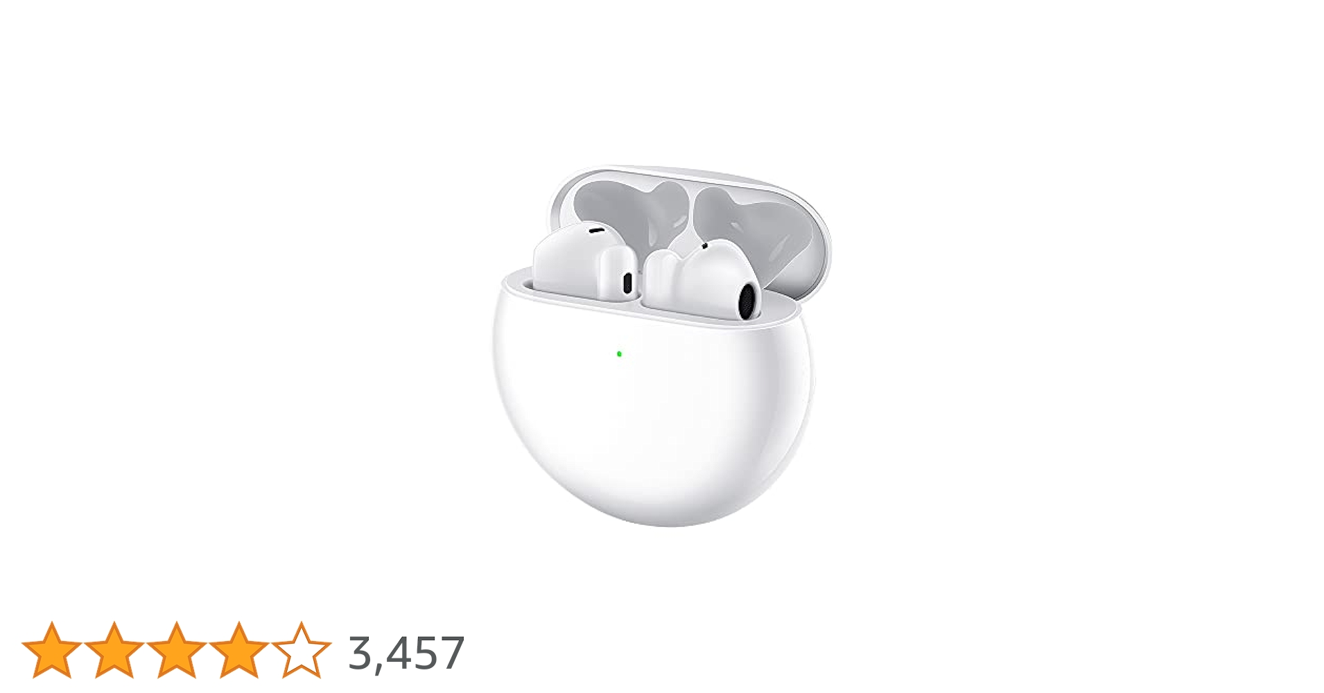 HUAWEI FreeBuds Pro 4 ホワイト HUAWEI FreeBuds Pro 4, Wireless Earbuds, Noise Cancelling, White