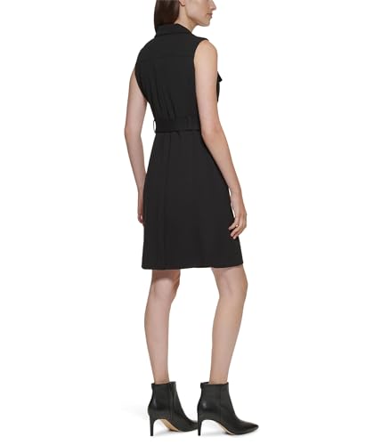 Calvin Klein Women's Scuba Crepe Motto Dress2
