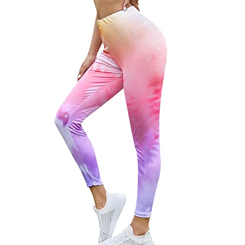 OYZ Leggings de cintura alta sin costuras push up leggins deporte mujeres fitness correr yoga pantalones energía elástico pantalones gimnasio chica medias, rosa, M