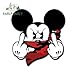 Produktbild BLOUR EARLFAMILY 13cm x 12.4cm Für Mickey Mouse Mittelfinger Autoaufkleber Persönlichkeit Aufkleber Aufkleber Wasserdicht Geeignet Für GTR