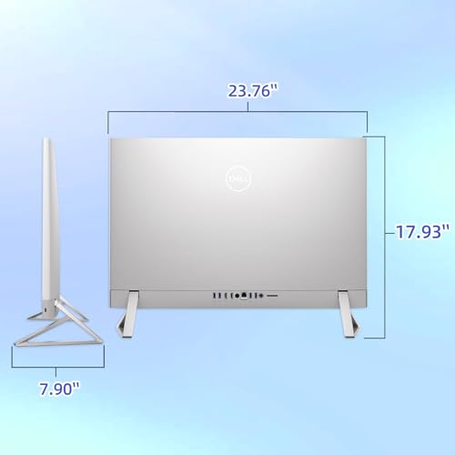 Image of Dell 27 inch 2K Touchscreen All-in-One Desktop PC, Intel Core 7 150U, 16 GB DDR5 RAM, 512GB SSD, NVIDIA GeForce MX570A, Anti-Glare, HDMI, Wi-Fi 6E, USB Type C | A, Wireless Keyboard & Mouse, Windows 11Pro