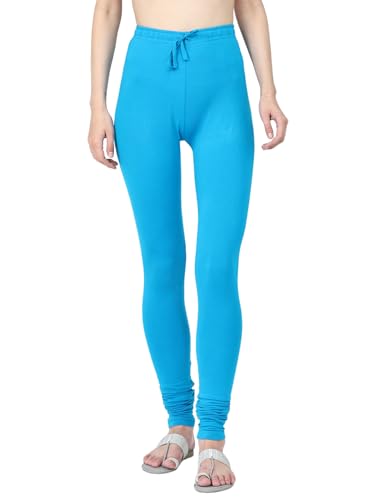 Image of Robinbosky Cotton Churidhar Leggings for Women - Stylish, Stretchable & Flattering Fit for All-Day Comfort