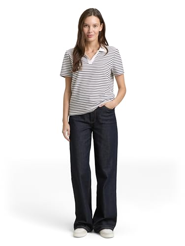 TOM TAILOR Camiseta para Mujer de manga corta comoda basica en algodon transpirable 2