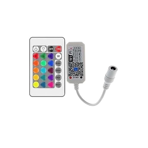 44�L�[24�L�[IR RF�����[�g�����X�}�[�g�t�H��APP�����������X�}�[�gWiFi RGB LED�R���g���[���[�ADC5V-24V 5050 RGB LED���C�g�X�g���b�v�ɓK���Ă��܂�(WiFi RGB RF 24Key)