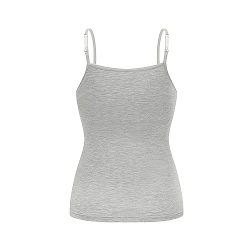 Image of Womens Modal Built-in Bra Padded Camisole Yoga Tanks Tops