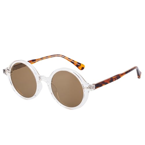 Lunettes de luxe tendance design rond vintage finitions haut de gamme