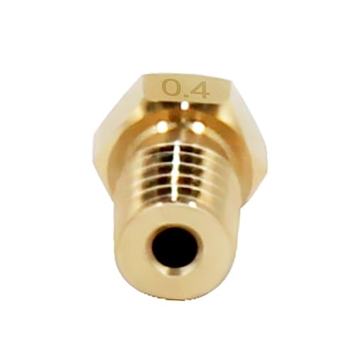 ULTECHNOVO 10pcs Printer Nozzle Brass Extruder Threaded Filament Printers Parts for Mini Head Printing Tools Supplies