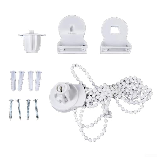 Système de contrôle de chaîne de store enrouleur de 25 mm, mécanisme de tête de rideau en plastique, pièces de rechange pour contrôleur de chaîne, accessoires...