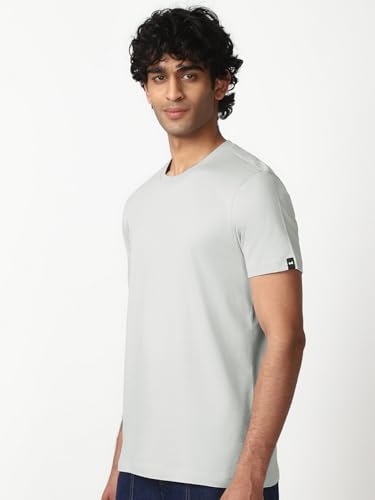 Image of Bewakoof Men's 100% Cotton Solid Regular Fit Half Sleeve Round Neck T-Shirt | Tshirt for Men Cotton| Casual Wear | Street Wear