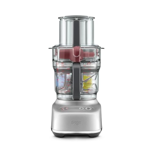 Sage - The Paradice 9 Food Processor - With Dicing Kit, S-blade, Reversible Shredder, Adjustable Slicer & Dough Blade, Brushed Stainless Steel