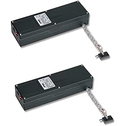 Aprimatic | 2 Apricolor Varia 230 V | 2 motores para abrir y cerrar ventanas y puertas | Actuador lineal de cadena (negro)