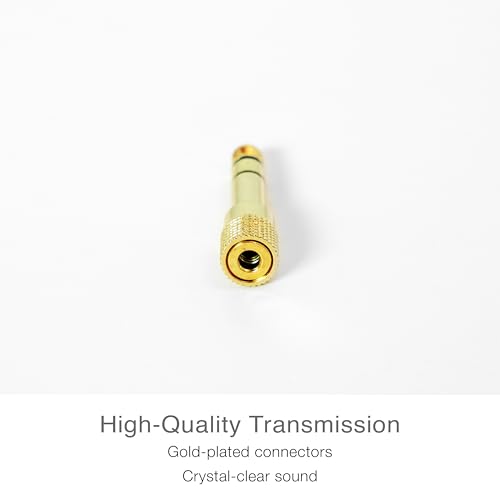 Adaptador de audio estéreo 3.5mm a 6.3mm, MEE audio miniatura 3