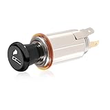Yourkar Car Cigarette Lighter, DC 12V Auto Cigarette Lighter Socket Plug Element, Cigarette Lighter without Cable for Most Cars, Trucks, Trailers, RVs, Boats, Universal Car Accessories