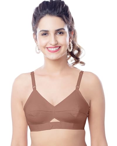 Image of Brida Kavya Xtrasoft Cotton Round Stitch Minimizer Bra - Full Coverage, Plus Size
