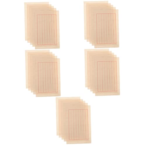 Gadpiparty 250 Folhas De Papel De Arroz Papel De Prática De Caligrafia Folhas De Papel De Caligrafia