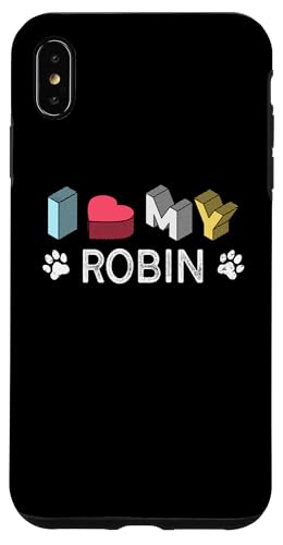Robin �p�[�\�i���C�Y�h�h�b�O�l�[�� Robin Pet Lover �X�}�z�P�[�X iPhone XS Max �p
