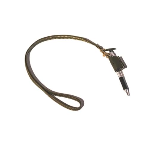 [品切れの場合、納期3ヶ月程][minca]栃木レザーのネックストラップ付ペンホルダー 持ち歩きに便利 ペンホルダー+ストラップ/M/オリーブ 721[玩具 雑貨 日用品 人気]