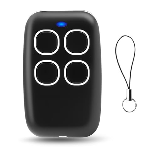 Mando Garaje Universal 4 en 1 433.92 MHz, Comando Clonador para Puerta de Garaje y Sistemas de Automatización, Control Remoto de Hasta 100 metros, Programación por Aprendizaje Automático-Blanco