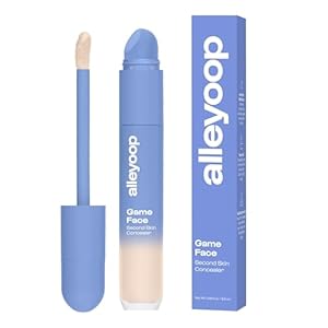 Alleyoop Game Face Makeup Concealer – Lightweight, Buildable Under Eye Concealer for Dark Circles, Hydrating Cream Formula for Women with Aloe Stem Cell – Smooth, Crease-Proof Makeup, Superstar