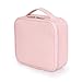 Kosmetiktasche Damen und Mädchen, Portable Reise Make-Up Bag, Professional Schminktasche, Kosmetik Schönheit Werkzeug Lagerung Tragen Tasche wasserdichte Oxford-Stoff Organizer Fall, Rosa
